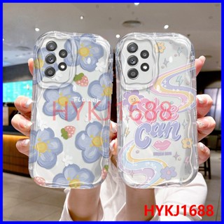 เคส Samsung A52 เคส Samsung A52S 5G เคสโทรศัพท์มือถือแบบนิ่ม tpu ใส ลายครีม แฟชั่น สําหรับ NYW