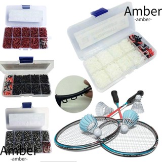 AMBER ตาไก่ หลายขนาด อุปกรณ์เสริม สําหรับป้องกันสายไม้แบดมินตัน 1 กล่อง