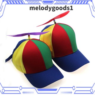 Melodygoods1 หมวกเบสบอลแฟชั่น ผ้าฝ้าย ใบพัดไม้ไผ่ แมลงปอ เฮลิคอปเตอร์ กันแดด