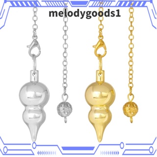 MELODYGOODS1 Reiki จี้ลูกตุ้มทองแดง รูปกรวยเกลียว สีทอง สีเงิน สไตล์โบราณ สําหรับของขวัญ