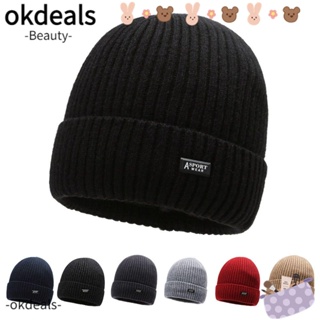 OKDEALS Skullies Beanies หมวกบีนนี่ถักแฟชั่น สําหรับเล่นสกี