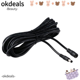 OKDEALS สายพาวเวอร์อัพ ป้องกันสนิม สีบรอนซ์ดํา ยาว 5 เมตร สําหรับไฟพลังงานแสงอาทิตย์