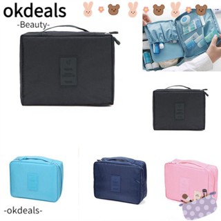 OKDEALS กระเป๋าเครื่องสําอาง กันน้ํา สําหรับผู้หญิง