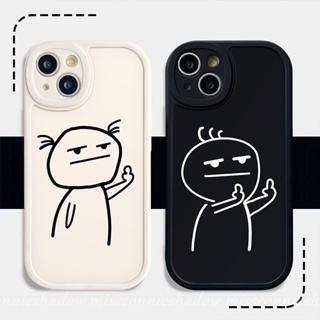 เคสโทรศัพท์มือถือ Tpu นิ่ม กันกระแทก ลายการ์ตูน Line Man น่ารัก สร้างสรรค์ ตลก สําหรับ IPhone 13 11 14 12 Pro Max 7Plus 6 7 8 6s Plus X XS Max XR SE 2020