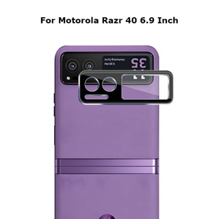 ฟิล์มกระจกนิรภัยกันรอยเลนส์กล้อง ด้านหลัง 9H 6.9 นิ้ว สําหรับ Motorola Razr 40