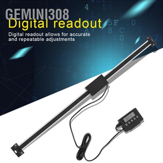 Gemini308 เครื่องชั่งการอ่านข้อมูลดิจิตอล LCD ที่แม่นยำ 0-500 มม. สำหรับเครื่องกลึงมิลลิ่ง