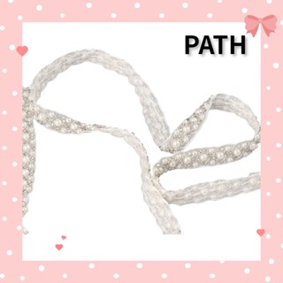 PATH เนคไท ประดับพลอยเทียม สีขาว DIY สําหรับงานแต่งงาน