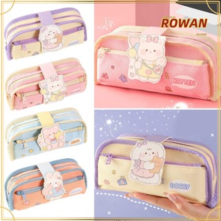 ROWANS กระเป๋าดินสอ กระเป๋าเครื่องเขียน ความจุขนาดใหญ่ หลากสี