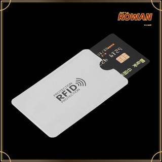 ROWANS 10 ชิ้น การ์ด ป้องกัน ปลอก โล่ Rfid บล็อก อลูมิเนียม ป้องกัน Rfid กระเป๋าสตางค์