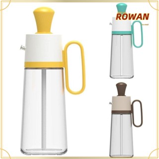 Rowans ขวดสเปรย์จ่ายน้ํามันมะกอก แบบพลาสติก 3 สี 2 In 1 พร้อมแปรงซิลิโคน