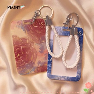 Peonypavilion กระเป๋าใส่บัตรเครดิต พลาสติก น่ารัก สําหรับนักเรียนผู้ชาย ผู้หญิง