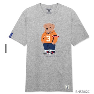 Beverly HILLS POLO CLUB TRENDY TEDDY BEAR CO-BRANDED BEAR CREWNECK PURE COTTON T-HU SHORT SLEEVE COUPLE SUMMER