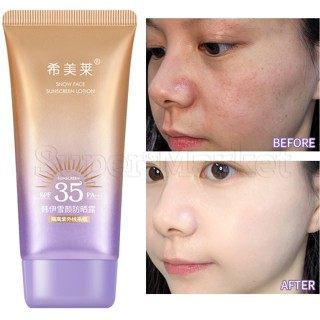 Ximile Hanyi Snow Face ครีมกันแดด SPF35 PA+++ ไวท์เทนนิ่ง ให้ความชุ่มชื้น ป้องกันผิว เหมาะกับฤดูร้อน สําหรับผู้หญิง และผู้ชาย