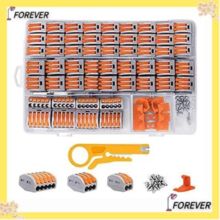 FOREVER ชุดน็อตเชื่อมต่อสายไฟ 2 3 5 พอร์ต สีส้ม 120 ชิ้น