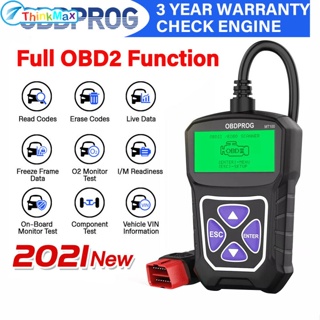 เครื่องสแกนเนอร์ Obdprog Mt100 Obd2 ตรวจสอบความผิดพลาดของเครื่องยนต์ หลายภาษา สําหรับรถยนต์