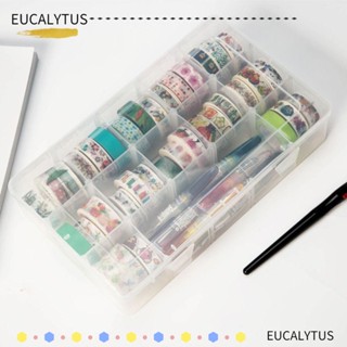 EUTUS กล่องจัดเก็บเครื่องเขียน สติกเกอร์ 15 ช่อง