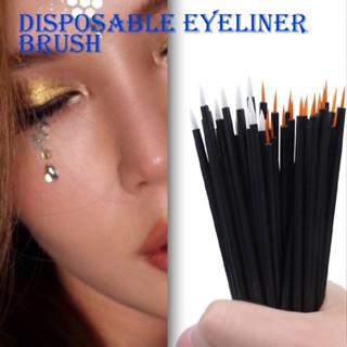 Aimy 100pcs Disposable Fine Tip Makeup Eyeliner Brushes Applicators Eye Wands