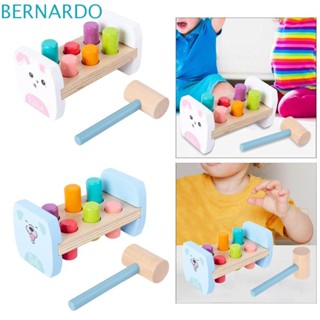 Bernardo ของเล่นม้านั่งไม้ ขนาดเล็ก สีสันสดใส สําหรับการเรียนรู้เด็กก่อนวัยเรียน