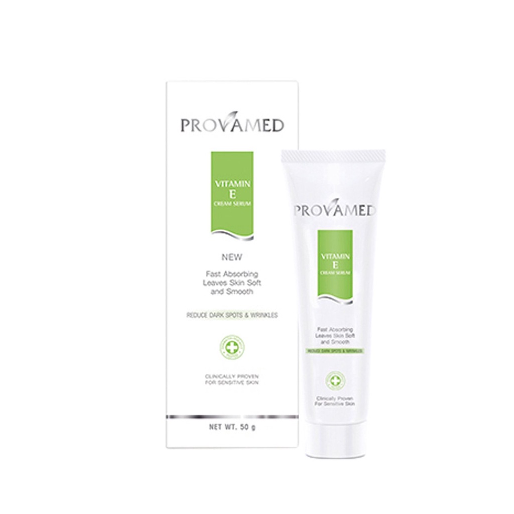 PROVAMED Vitamin E Cream Serum วิตามินอีครีมเซรั่มบำรุงผิวสูตรเข้มข้น (50g.) ราคา ถูกที่สุด ดีลบีเคเค แกลเลอรีภาพที่ 3