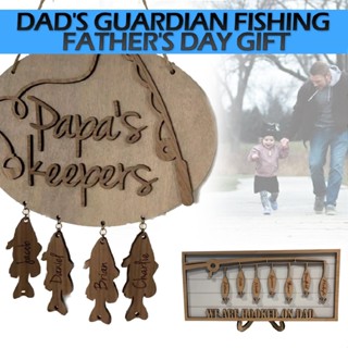 Papas Keepers Fishing Wooden Hanging Sign for Lake House Kitchen Ornament