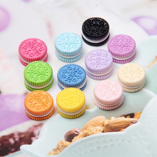 กิ๊บติดผม เรซิ่น รูปแซนวิช บิสกิต สีมาการอง diy