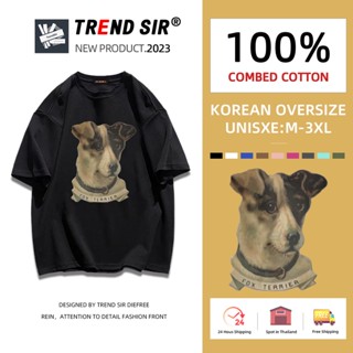 TrendSir มาแล้วจ้า🥰 สินค้าใหม่ เสื้อยืดไซส์ใหญ่ วินเทจ คอกลม ขนส่งไปทํางานชุดพื้นฐ มี7สี M-3XL