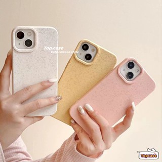 เคสโทรศัพท์มือถือนิ่ม ย่อยสลายได้ เป็นมิตรกับสิ่งแวดล้อม สีแคนดี้ สําหรับ iPhone 11 13 12 14 Pro Max 8 7 6 6s Plus SE2020 X Xr Xs Max