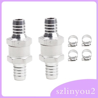 [szlinyou2] เช็ค 2 ชิ้น พร้อมแคลมป์หนีบท่อ 4 ชิ้น อุปกรณ์เสริม สําหรับรถยนต์