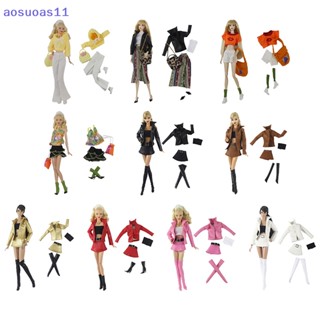 Aosuoas ชุดเดรสกระโปรง 1/6 BJD 30 ซม. อุปกรณ์เสริม สําหรับตุ๊กตา 1 ชุด