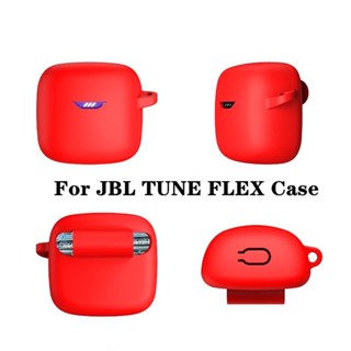 【imamura】เคสหูฟัง แบบนิ่ม สีพื้น สําหรับ JBL TUNE FLEX