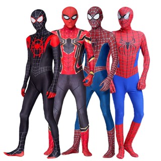 ชุดบอดี้สูทคอสเพลย์ Marvel Zentai Spiderman Superhero สําหรับตกแต่งบ้าน