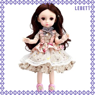 [Lebet] ของเล่นเสื้อผ้าเด็กผู้หญิง และรองเท้าแฟชั่น 1/6 DIY