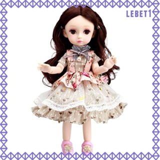 [Lebet] ของเล่นเสื้อผ้าเด็กผู้หญิง และรองเท้าแฟชั่น 1/6 DIY