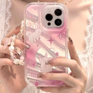 [พร้อมส่ง] เคสโทรศัพท์มือถือ แบบป้องกัน พร้อมกระจก และสายคล้องมือ สําหรับ Apple iPhone 15 14 13 12 11 PROMAX XS XR XSMAX SE2020 6 7 8PLUS MINI