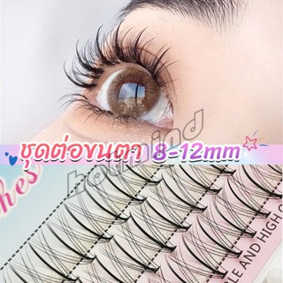 HD DIY ชุดต่อขนตา 8-12 มม. ชุดมืออาชีพขนตาแต่งหน้า ใหม่สไตล์สาวเวียดนาม false eyelashes