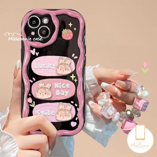 เคสโทรศัพท์มือถือ แบบนิ่ม ลายกระต่ายนําโชค 3D มีสายคล้อง สําหรับ Infinix Hot 10Lite 30i 9 8 Hot 11 10 8 20 30 9 12 Play Smart 6 5 7 6Plus Note 12 G96