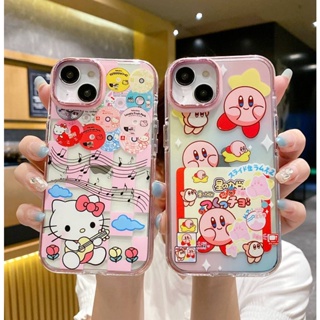 เคส TPU นิ่ม ลาย Hello Kitty Kirby น่ารัก สําหรับ iPhone 12 13 14 Pro Max 11