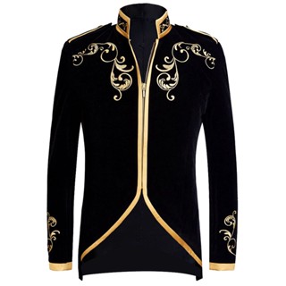 เสื้อแจ็กเก็ต ปักลาย Blazer White palace prince gold สําหรับผู้ชาย