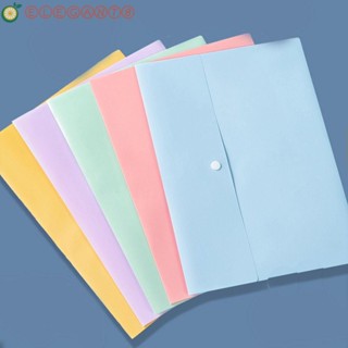 Aelegant แฟ้มใส่เอกสาร ขนาด A4 แบบพกพา 8 สี สําหรับนักเรียน สํานักงาน โรงเรียน
