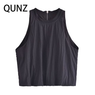 Qunz Pengpeng เสื้อกั๊ก อเนกประสงค์ สีดํา 2280