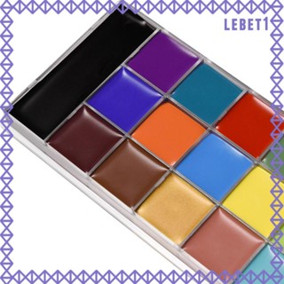 [Lebet] พาเลทสีทาตัว ล้างทําความสะอาดได้ พร้อมแปรง 10 ชิ้น สําหรับปาร์ตี้ คริสต์มาส วันเกิด