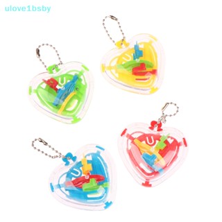 Ulove1bsby ลูกบอลเขาวงกต 3D รูปหัวใจ ของเล่นเสริมการเรียนรู้เด็ก 1 ชิ้น