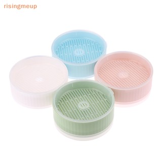 [risingmeup] กล่องพลาสติก สีตัดกัน สําหรับใส่ขนมแมว 1 ชิ้น