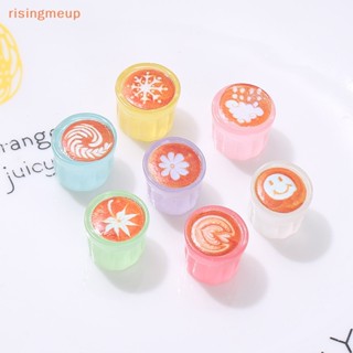 [risingmeup] สติกเกอร์ติดผม รูปแก้วน้ํา ดอกไม้ หัวใจ ขนาดเล็ก เรืองแสง DIY อุปกรณ์เสริม สําหรับกิ๊บติดผม 5 ชิ้น