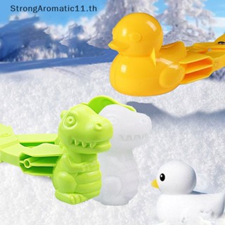 Strongaromatic แม่พิมพ์ลูกบอลหิมะ แบบพลาสติก สําหรับเด็ก 4 ชิ้น