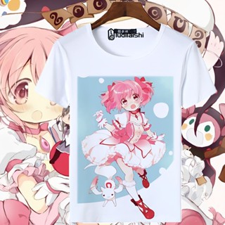 เสื้อยืดแขนสั้น พิมพ์ลาย Madoka Merchandise สําหรับผู้ชาย และผู้หญิง