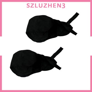 [Szluzhen3] หมวกเชฟ พร้อมเนคไทน์ สําหรับร้านอาหาร โรงแรม ห้องครัว 2 ชิ้น