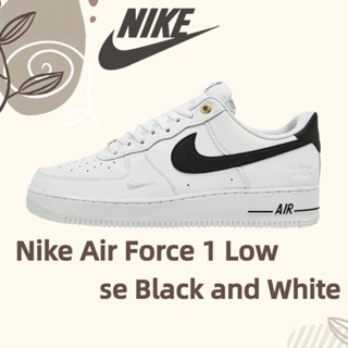 สินค้าลิขสิทธิ์แท้ Nike Air Force 1 Low se Black and White รองเท้ากีฬา รองเท้าลำลอง