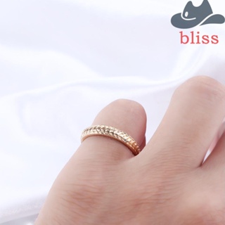 Bliss แหวนโลหะ ทรงเรขาคณิต สีทอง สไตล์เกาหลี 7 ชิ้น ต่อชุด