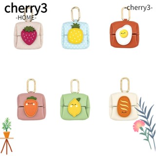 Cherry3 กระเป๋าหนังไมโครไฟเบอร์ สําหรับใส่หูฟัง เหรียญ ลิปสติก 1 ชิ้น